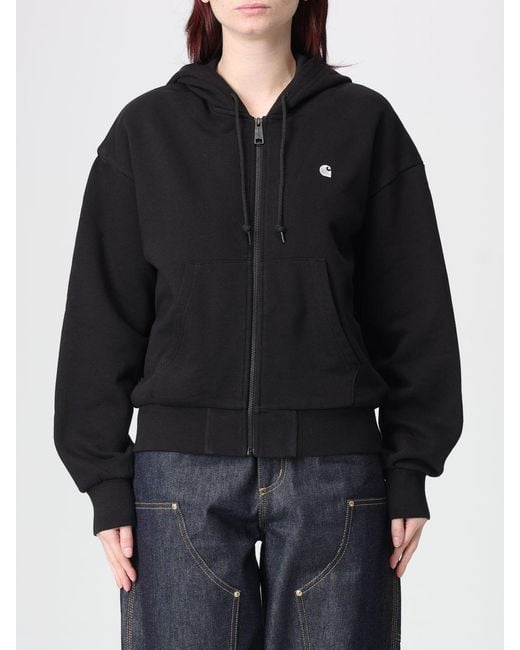 Carhartt Black Cotton Hoodie