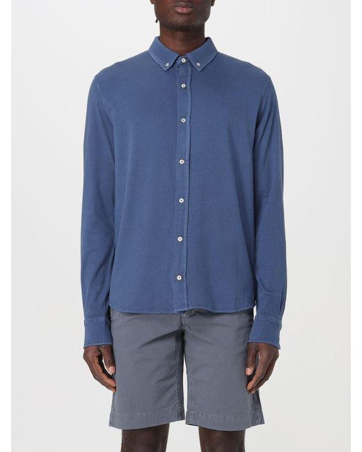 Camicia in misto cotone di Ecoalf in Blue da Uomo