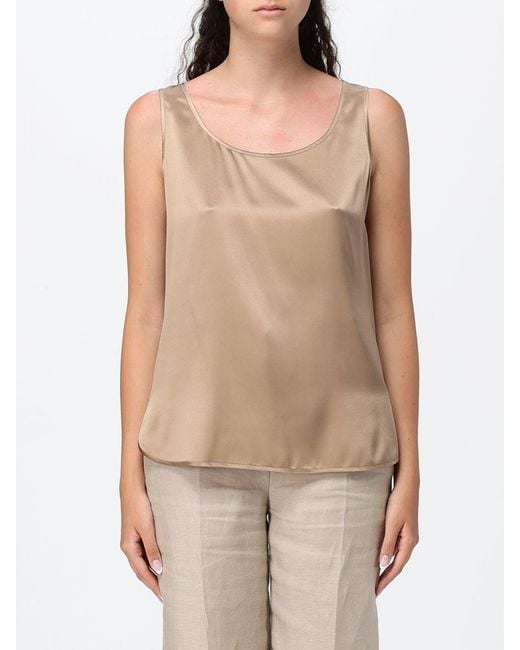 Max Mara Natural Satin Top