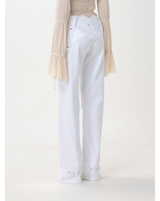 Pantalón Blumarine de color White
