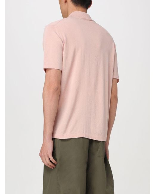 Camicia di Roberto Collina in Pink da Uomo