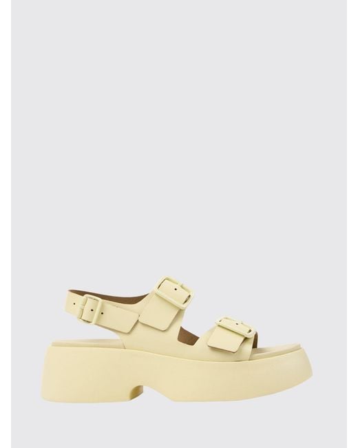 Camper Natural Tasha Leather Sandals