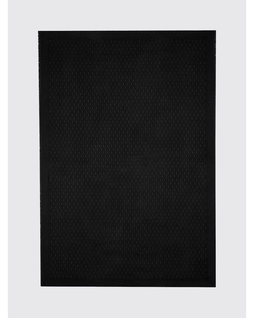 Saint Laurent Black Ysl Monogram Jacquard Scarf for men