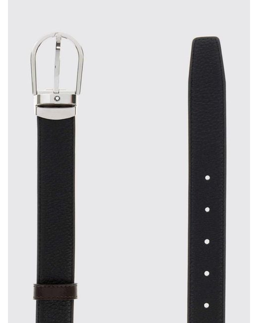 Montblanc White Leather Belt for men