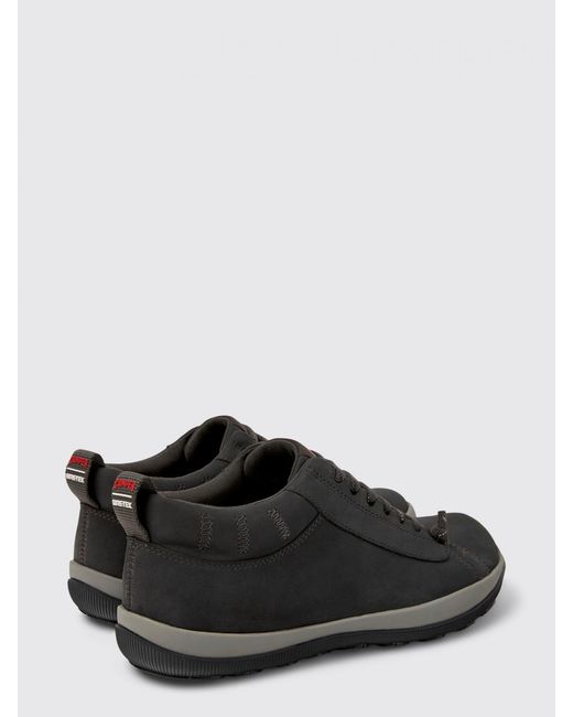 Camper Black Peu Pista Gm Nubuck Ankle Boots for men