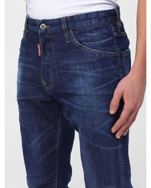DSquared² Blue Teddy Skinny Fit Jeans for men