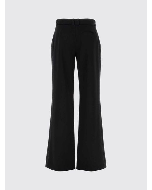The Row Blue Lind Flared Wool Trousers With Mid-Rise Waist And Belt Loops