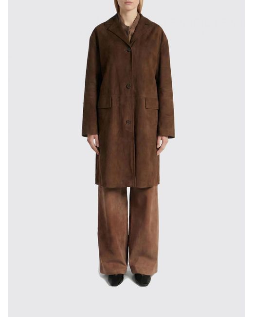Max Mara Brown Ortensia Suede Coat