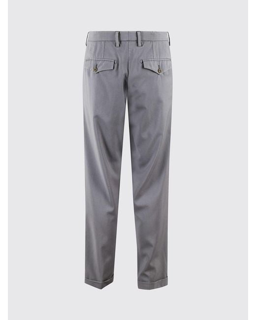 Myths Gray Slim Fit Wool Fresco Trousers for men