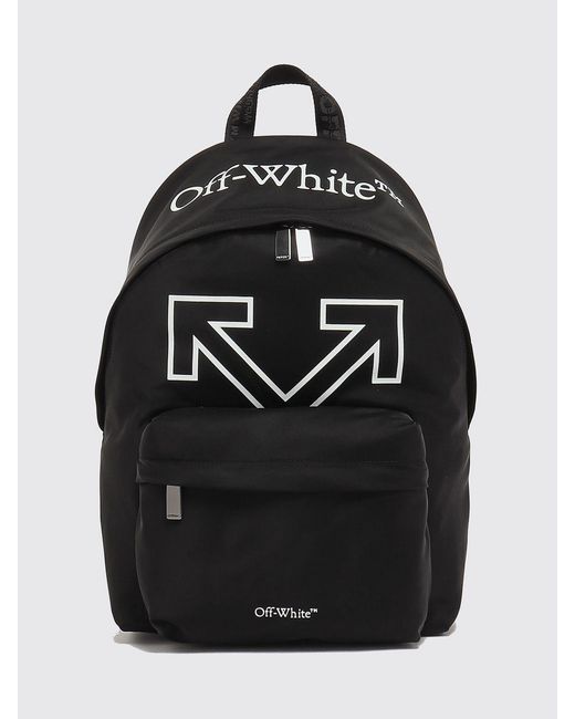 Off-White c/o Virgil Abloh Black Nylon Backpack With Arrow Logo for men