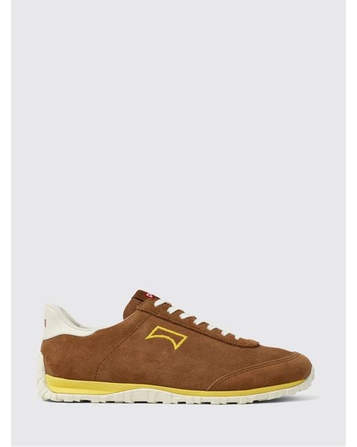 Camper Brown Drift Walk Suede Sneakers for men