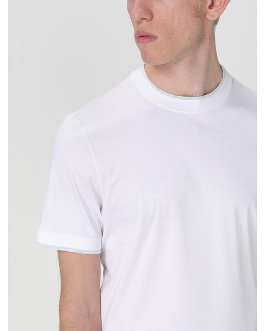 Brunello Cucinelli White T-shirt for men