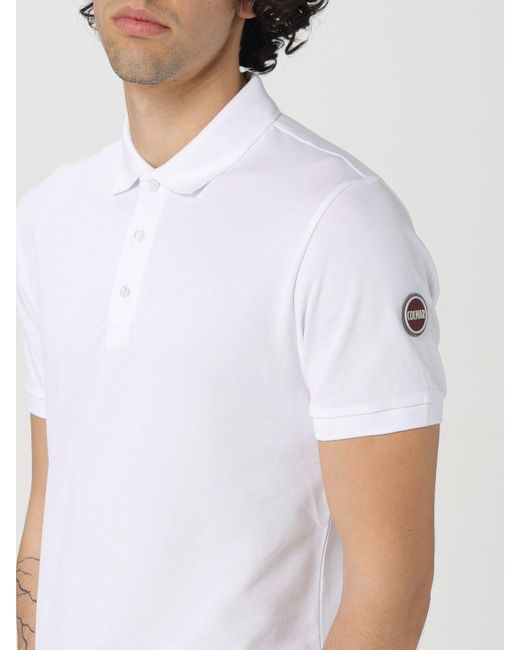 Polo in cotone con logo di Colmar in White da Uomo
