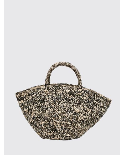 IBELIV Metallic Ela Raffia Tote Bag