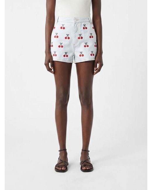 Farm Rio White Shorts