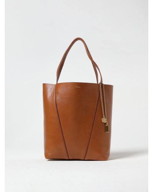 Chloé Brown ChloÉ Spin Grained Leather Bag