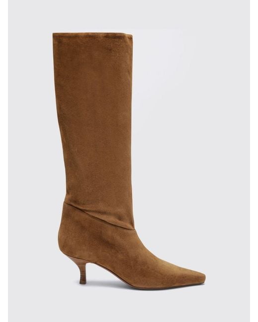 Paris Texas Brown Suede Knee-High Stiletto Boots