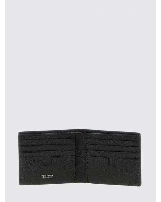 Tom Ford White Grained Leather Wallet for men