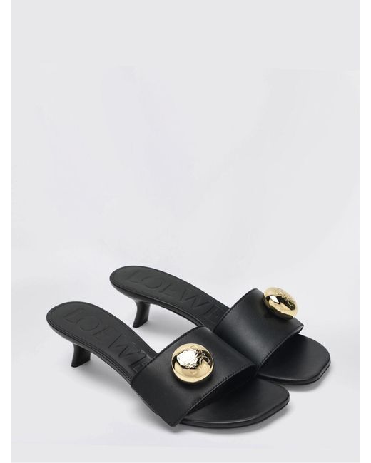Loewe Black Heeled Sandal