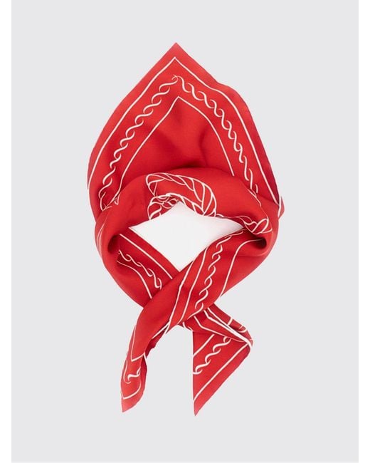 Jacquemus Red Le Foulard Ancre