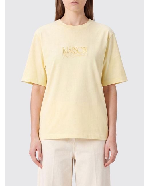 Maison Kitsuné Natural Maison KitsunÉ Tone-On-Tone Embroidered Logo Organic Cotton T-Shirt