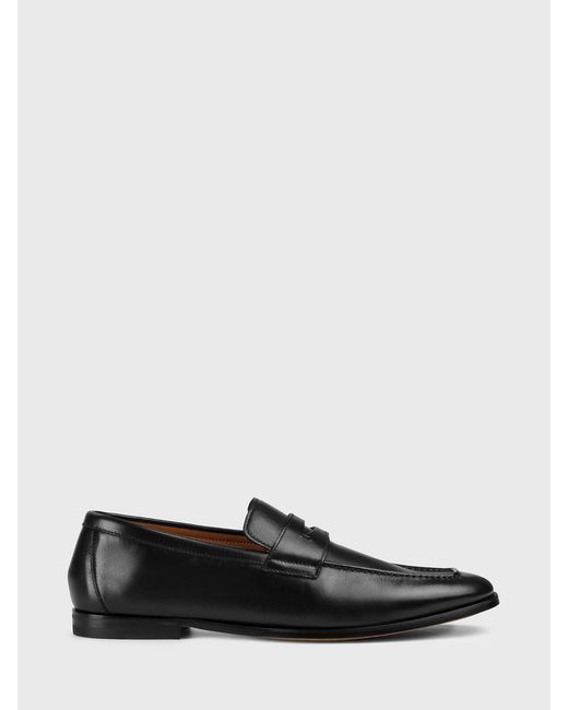 Doucal's White Leather Loafers for men