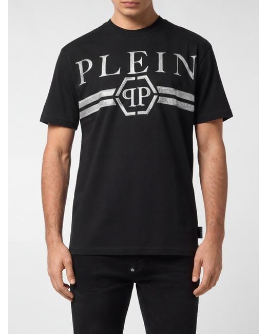 Philipp Plein Black T-Shirt for men