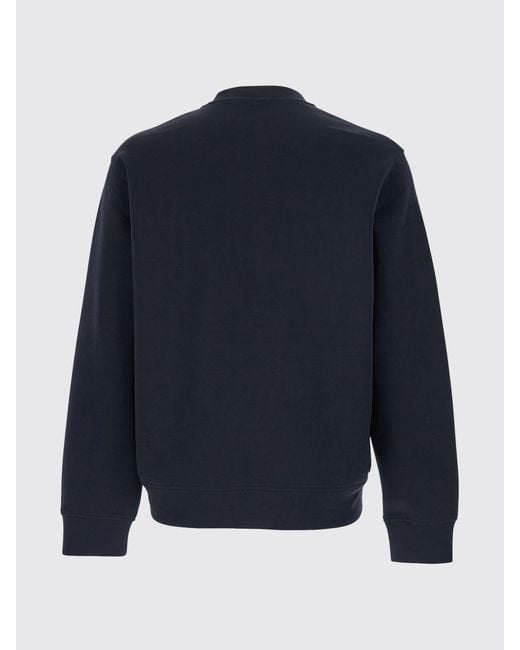 Emporio Armani Blue Logo Crewneck Sweatshirt for men