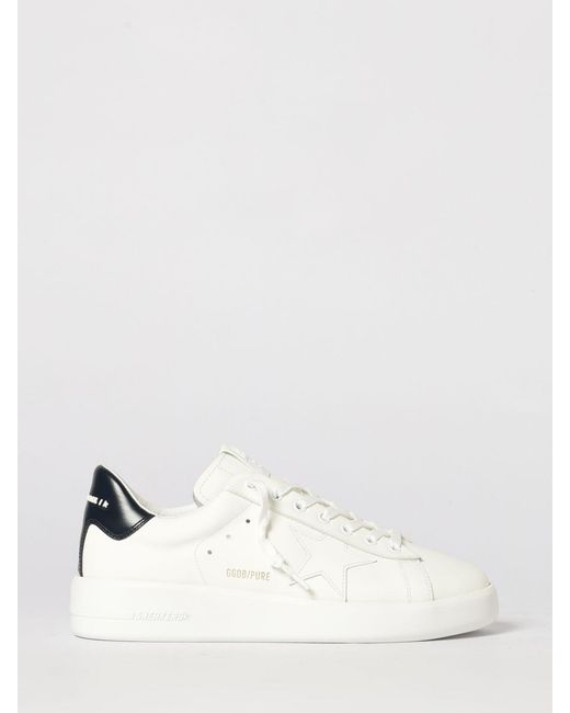 Golden Goose Deluxe Brand White Pure Leather Sneakers for men