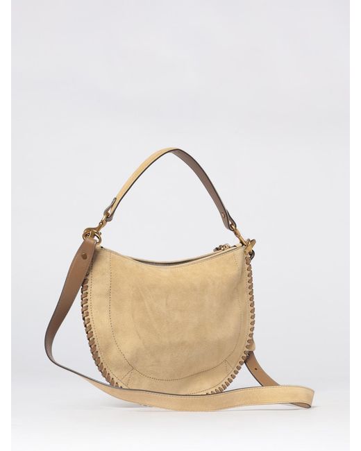 Isabel Marant Natural Oskan Suede Bag