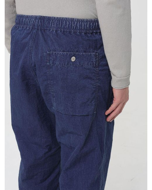 Stone Island Blue Tc Nylon Wide-Leg Trousers for men