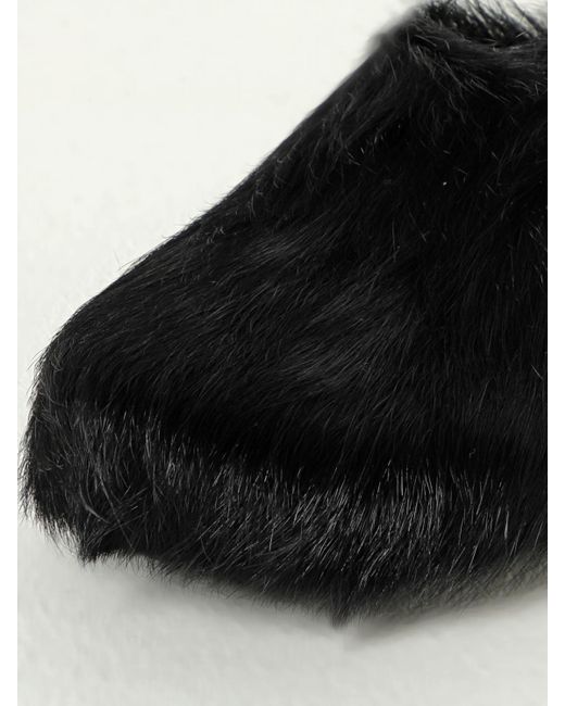 Marni Black Stylish Slip-On Shoes With Unique Upper Material And Comfortable Flat Sole for men