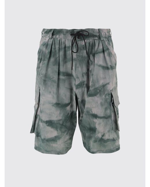 Y-3 Green Cargo Shorts for men