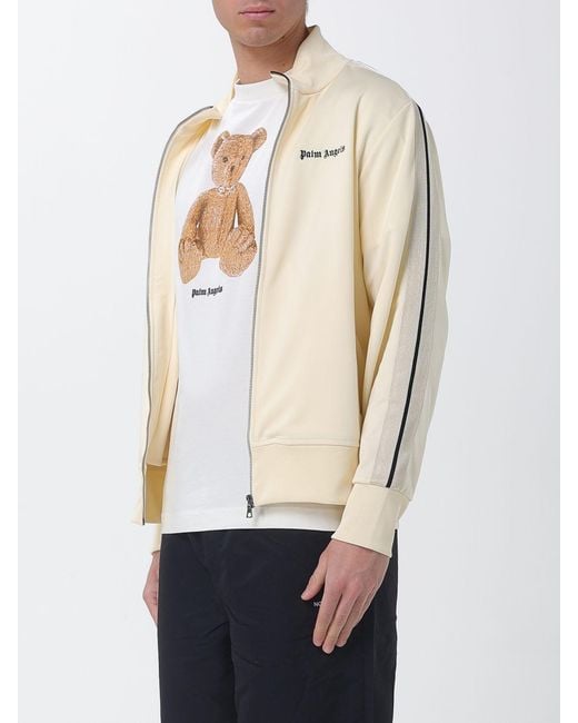 Palm Angels Natural Acetate Zip Sweatshirt for men