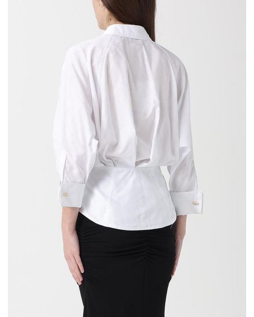 Elisabetta Franchi White Cotton Shirt