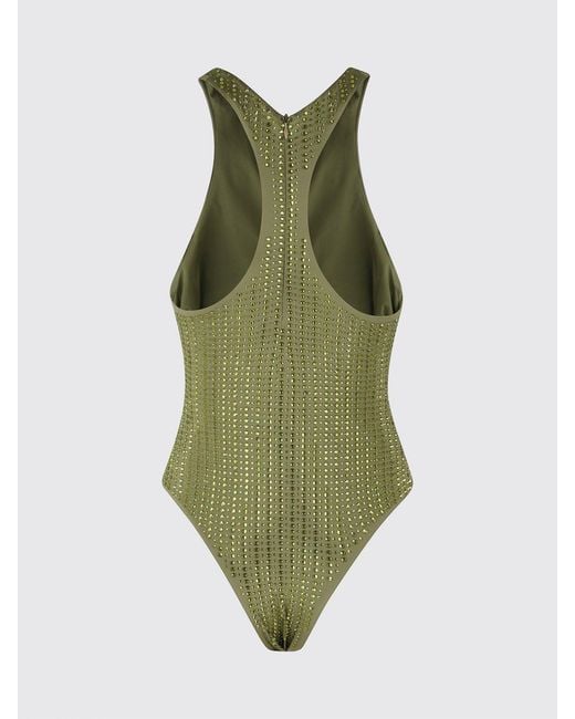 VENUJA Green Polyamide One-Piece Swimsuit With Rhinestones