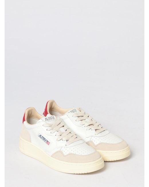 Autry Natural Medalist Low Leather Sneakers