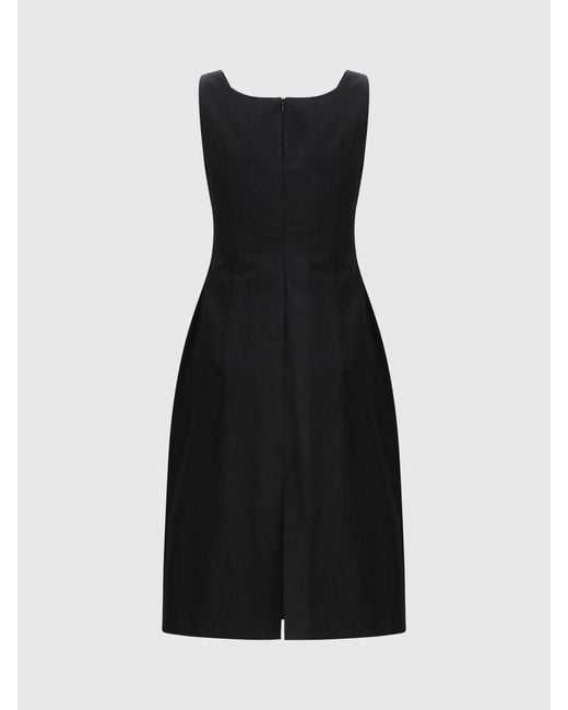 Magda Butrym Black Cotton Blend Mini Dress