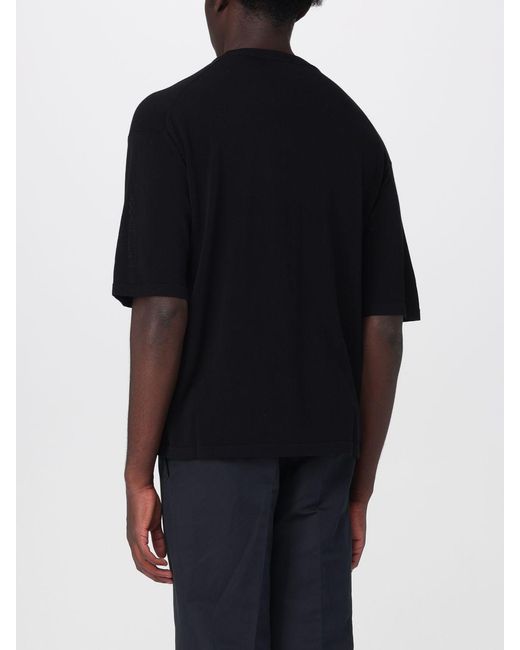Roberto Collina Black Cotton T-Shirt for men