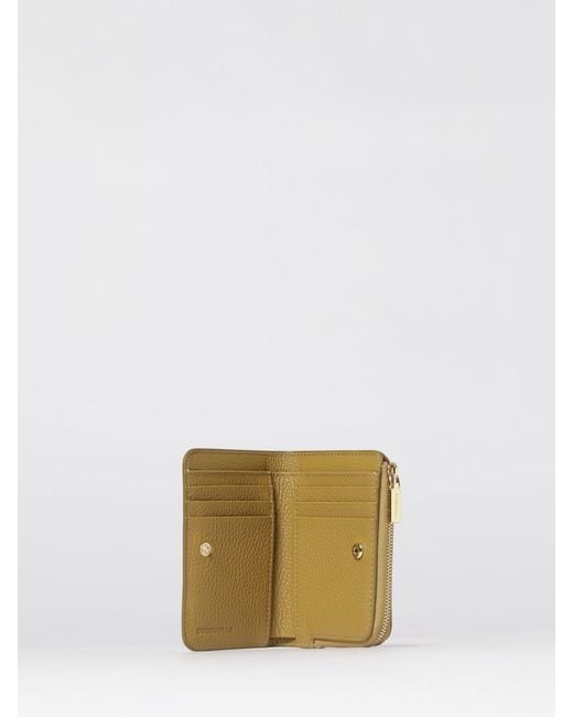 Coccinelle Natural Metallic Soft Grained Leather Wallet