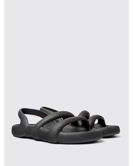 Camper Black Kobarah Flat Wide Sandals for men