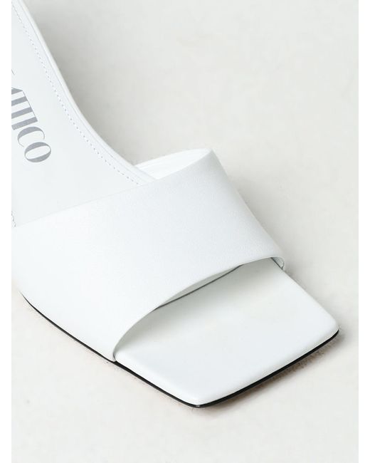 The Attico White Sandalen mit absatz
