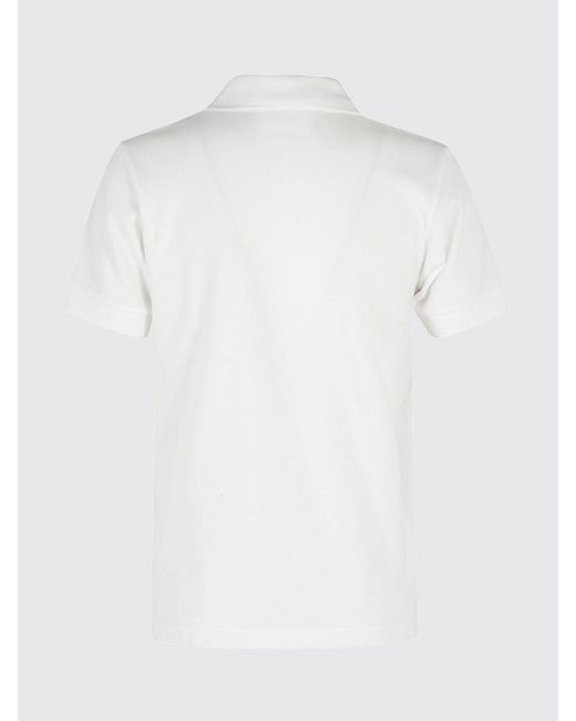 COMME DES GARÇONS PLAY White Comme Des GarÇ Ons Play Cotton Polo Shirt With Logo