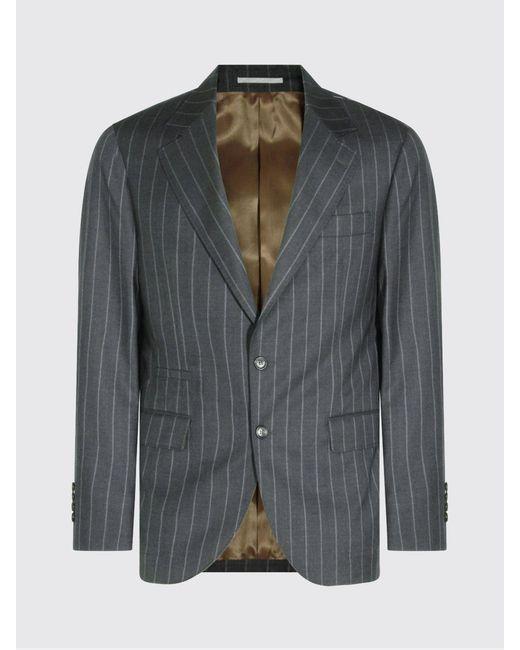 Brunello Cucinelli Gray Jacket for men