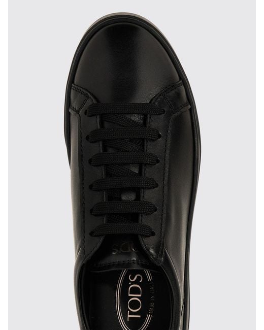 Tod's Black Leather Sneakers for men