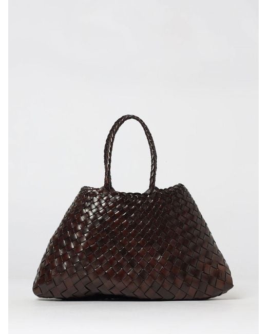 Borsa Santa Croce Small di Dragon Diffusion in Brown