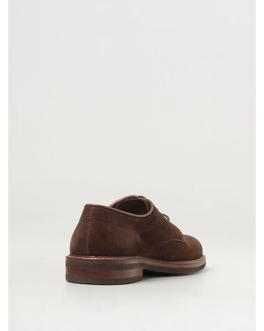 Brunello Cucinelli Brown Brogue Shoes for men