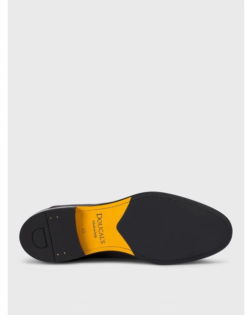 Doucal's Black Leather Ankle Boots for men