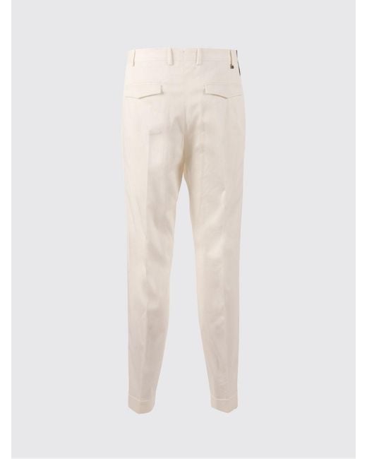 PT01 White Classic Trousers for men