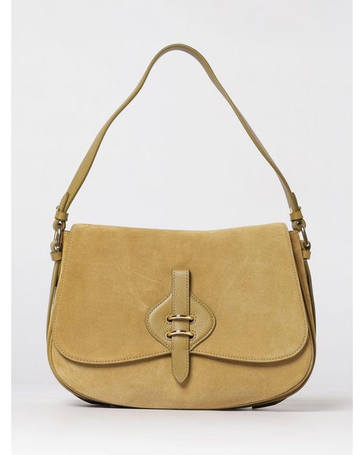 Coccinelle Metallic Mavery Large Suede Bag